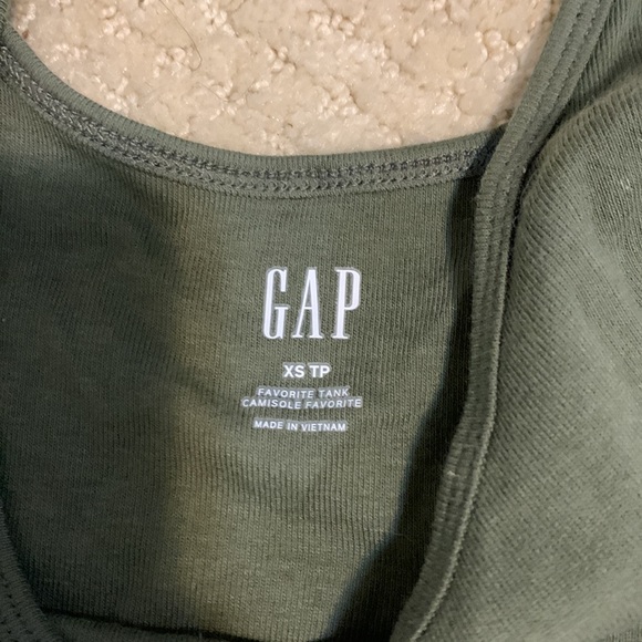 Gap navy green tank top - Picture 2 of 5